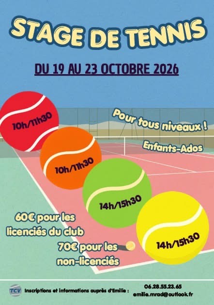 Stage de tennis